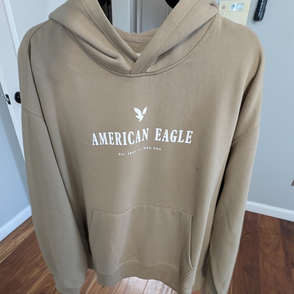 American Eagle Super Soft Logo Hoodie Sweatshirt Size Large Nwt ❤️